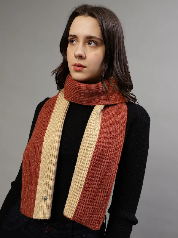 Iconic Women Multi Colour blocked Muffler