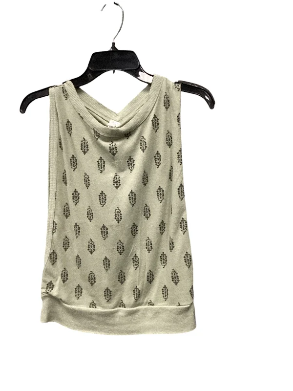 Top Sleeveless By Free People In Green, Size: M