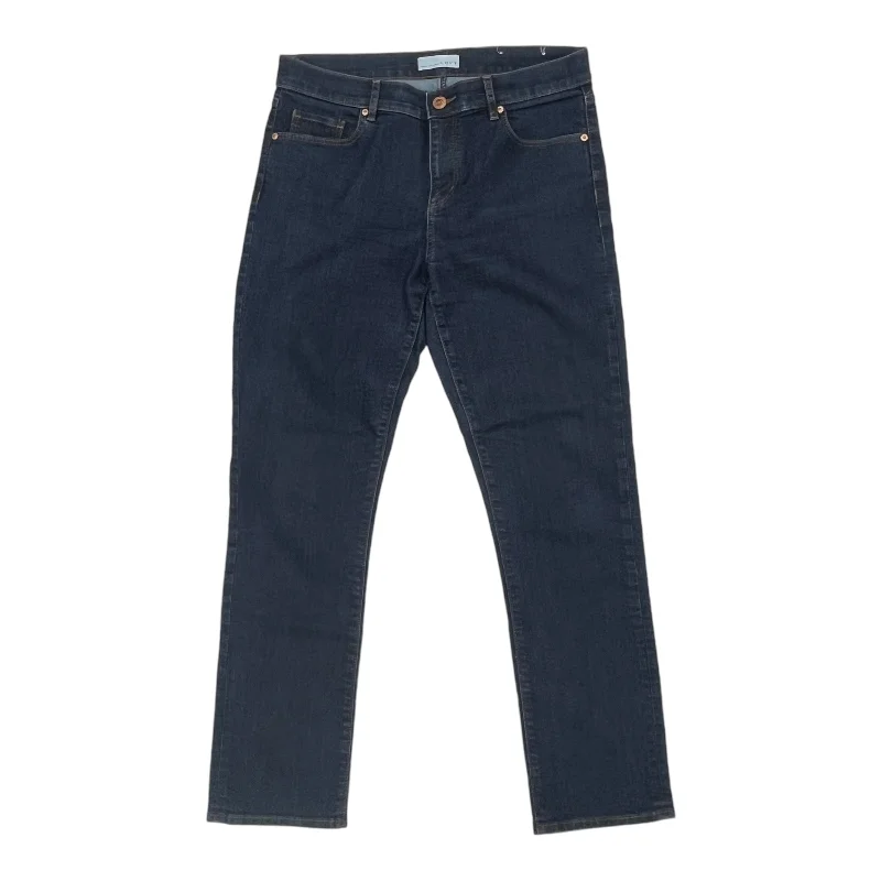 Jeans Straight By Loft In Blue Denim, Size:10