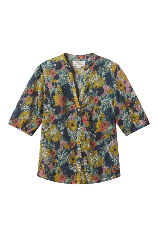 Trovata Birds of Paradis Dakota Blouse in Deep Bramble