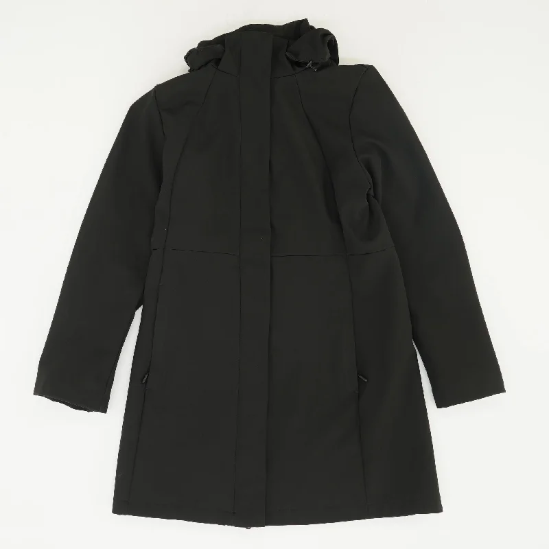 Black Active Peacoat Coat