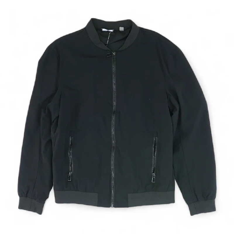 Black Solid Active Jacket