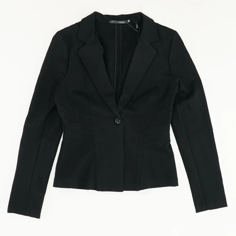 Black Solid Blazer