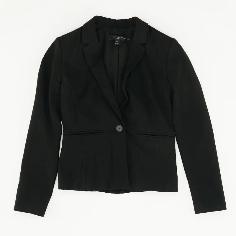 Black Solid Blazer