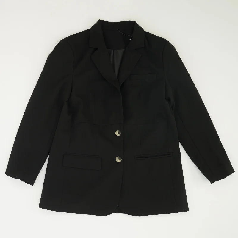 Black Solid Blazer