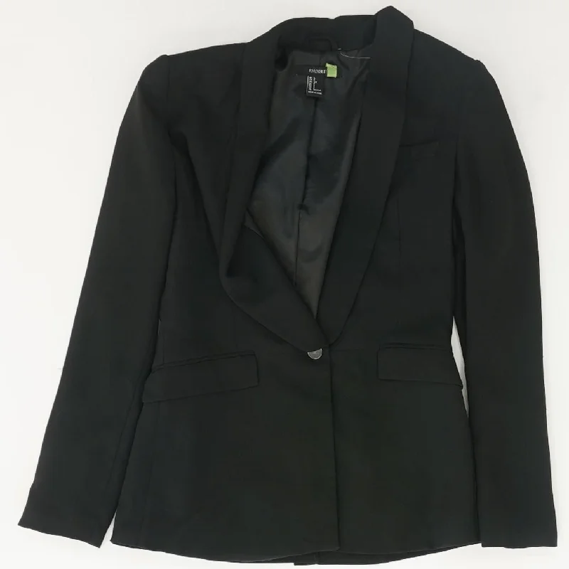 Black Solid Blazer