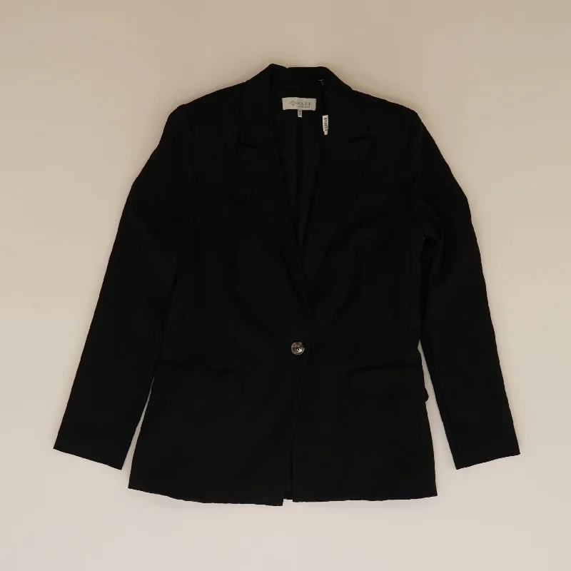 Black Solid Blazer