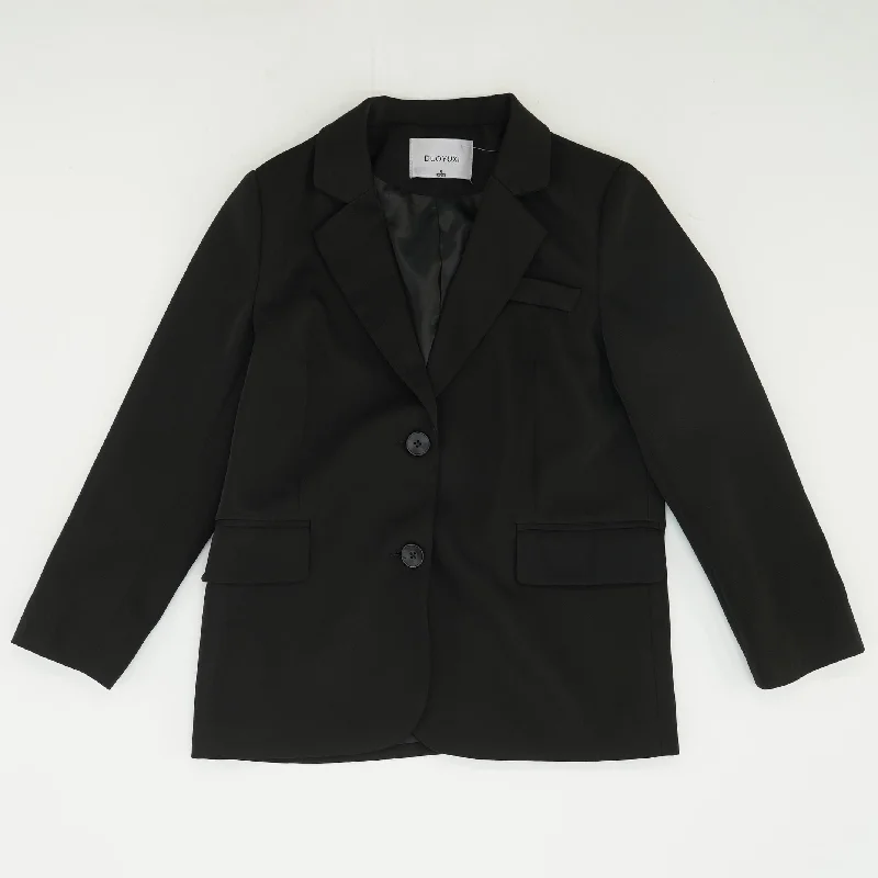 Black Solid Blazer