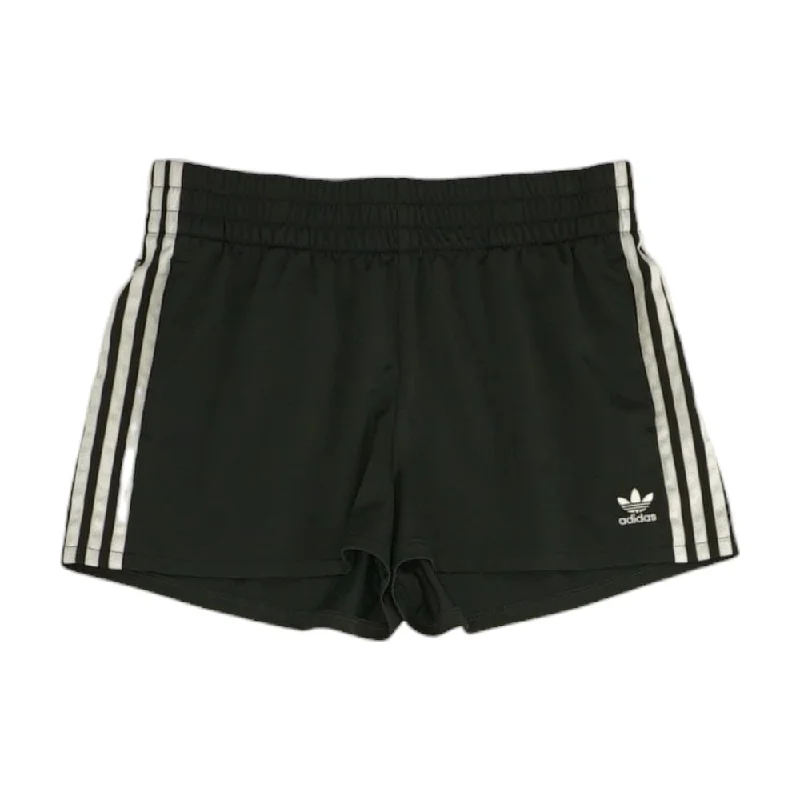 Black Striped Active Shorts