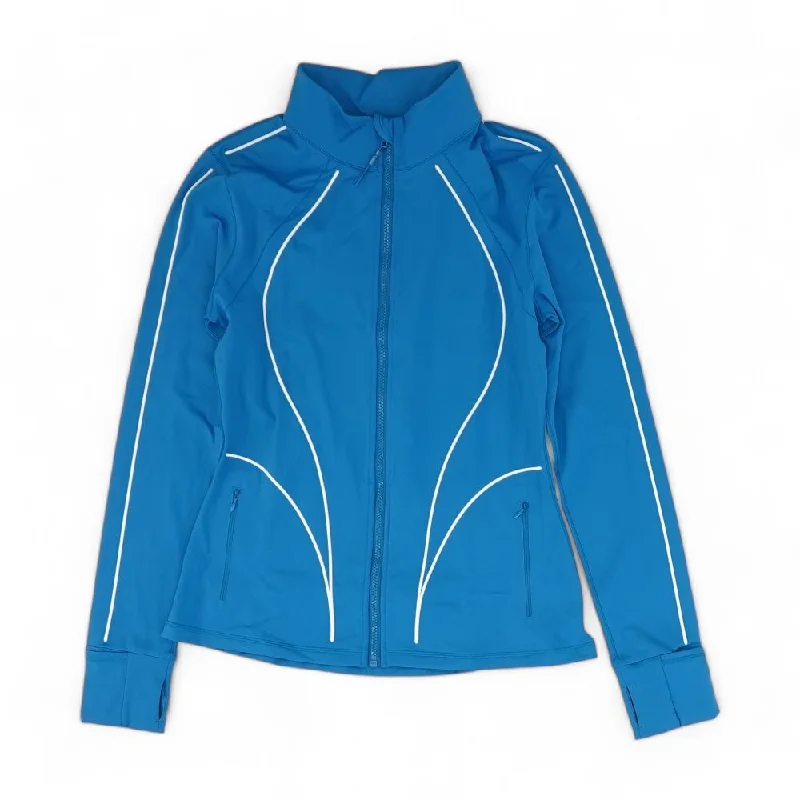 Blue Solid Active Jacket