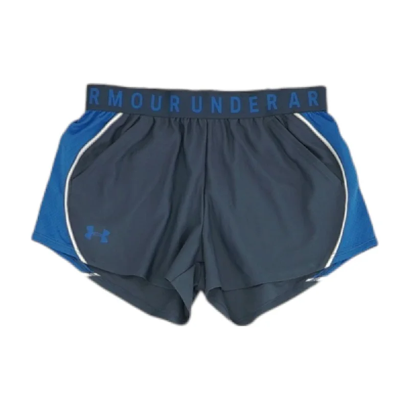 Blue Solid Active Shorts