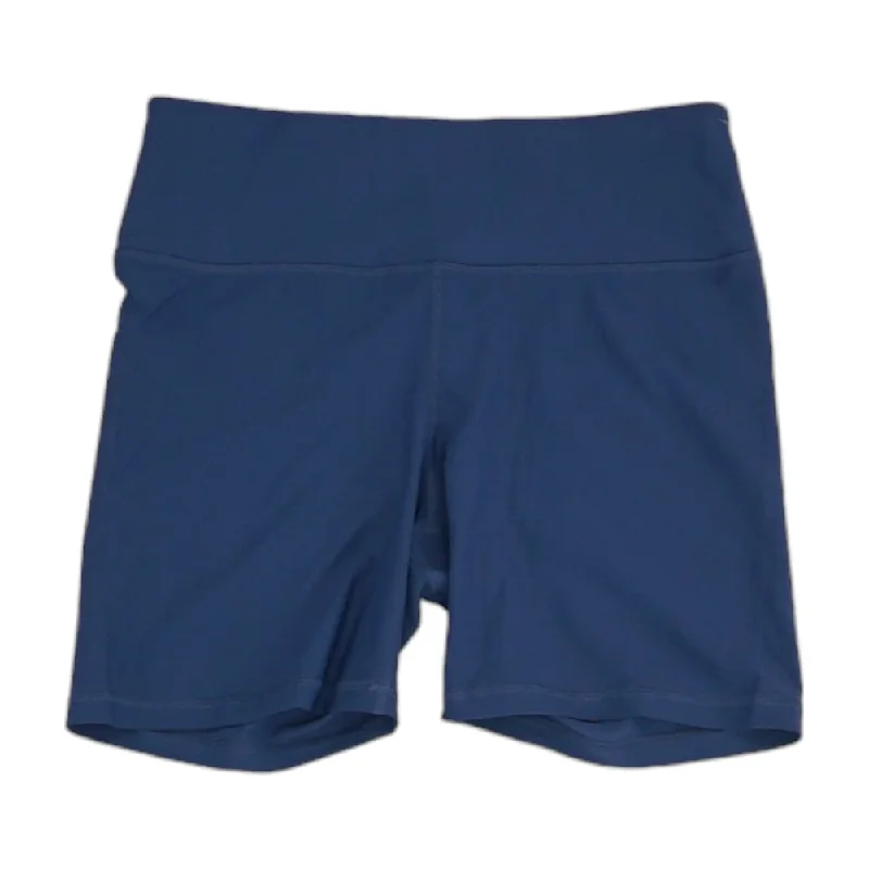 Blue Solid Active Shorts