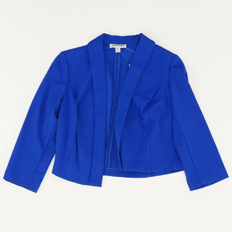 Blue Solid Blazer