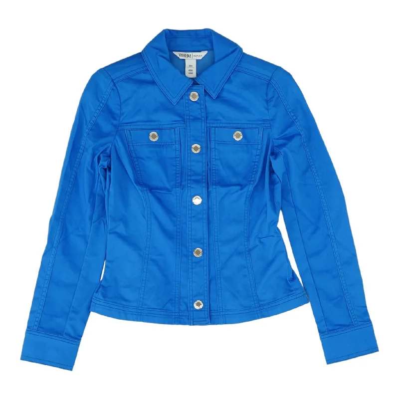 Blue Solid Lightweight Jacket