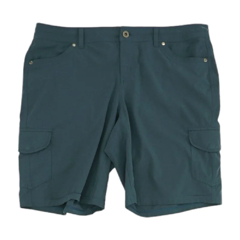 Blue Solid Shorts