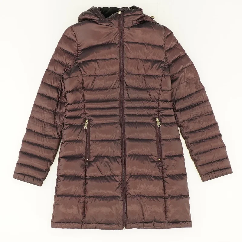 Burgundy Puffer Coat