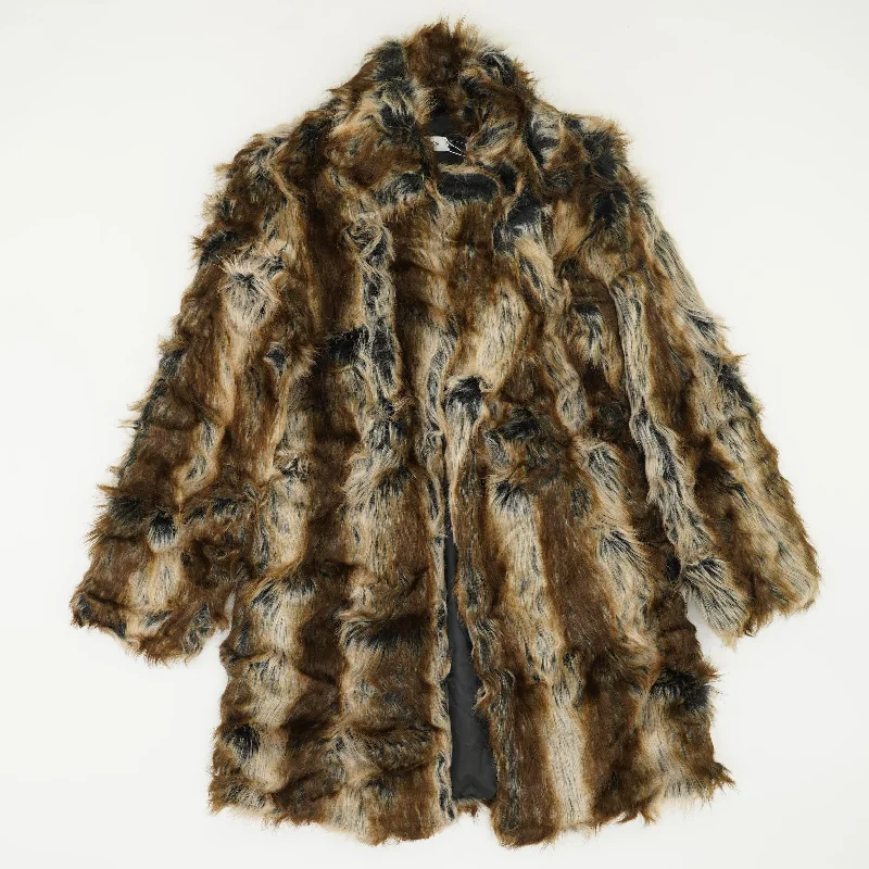 Multi Color Faux Fur Coat