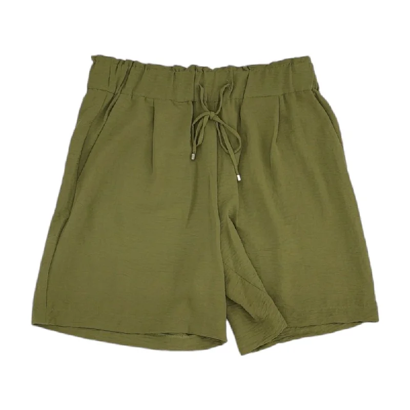 Olive Solid Shorts