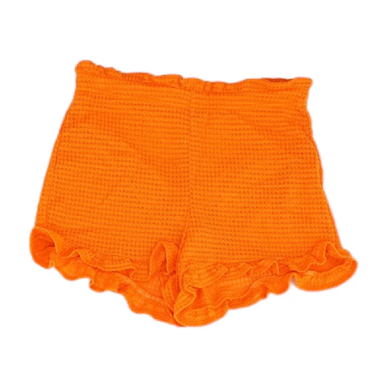 Orange Solid Shorts