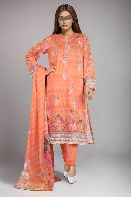 Printed Lawn Stitched 3 Piece