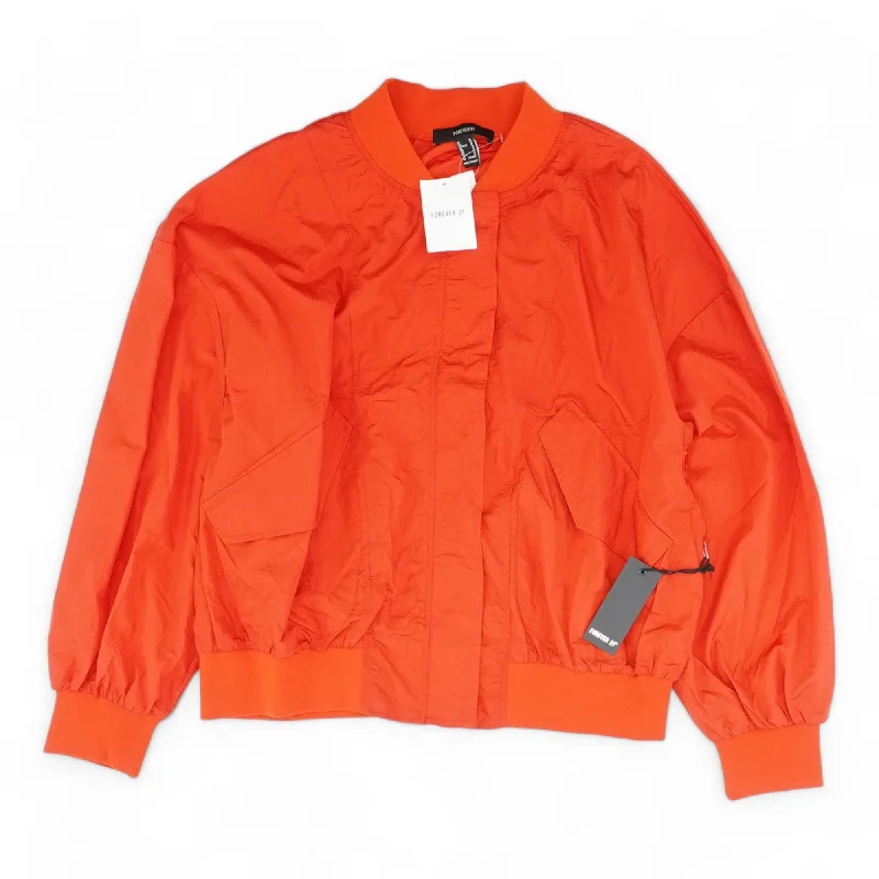 Red Solid Lightweight Jacket