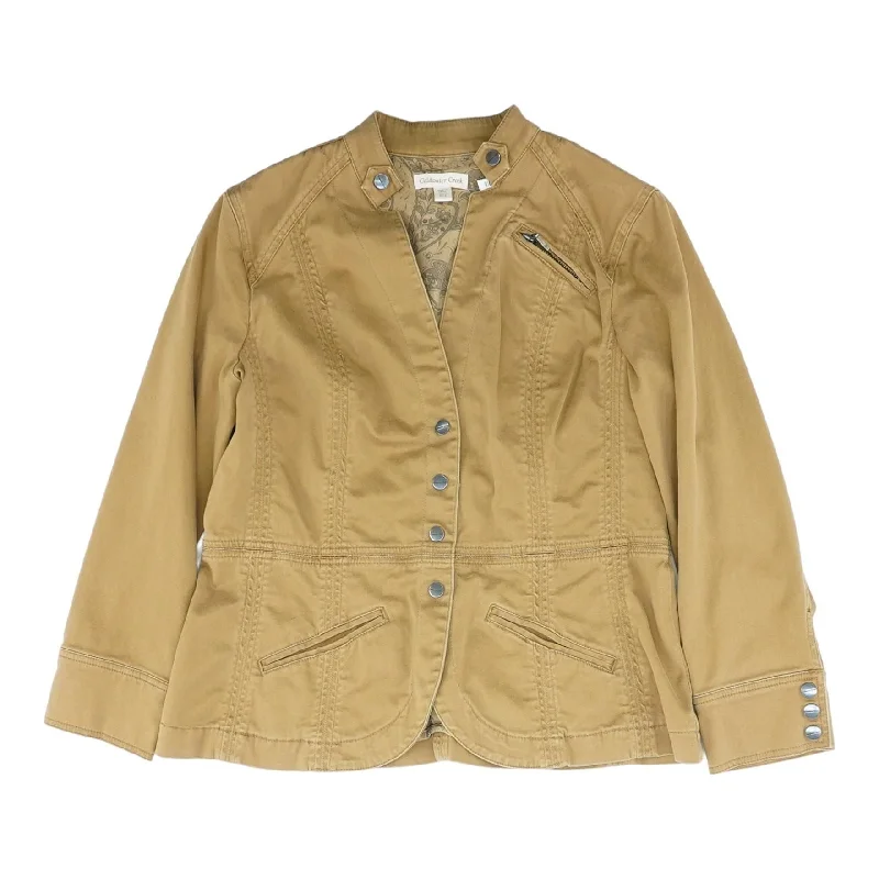 Tan Solid Lightweight Jacket