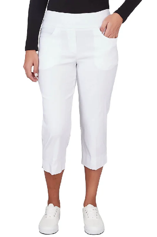 Pull-On Pocketed Capri Pant