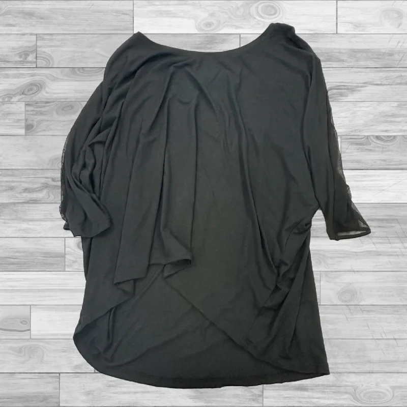 Top 3/4 Sleeve By Elie Tahari In Black, Size: Xl