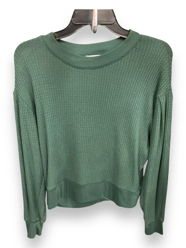 Top Long Sleeve Basic By Treasure And Bond In Green, Size: S