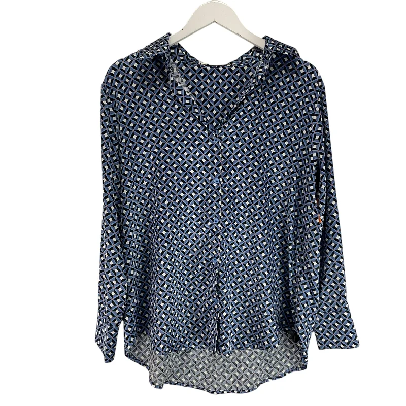 Top Long Sleeve By Mustard Seed In Blue, Size: S