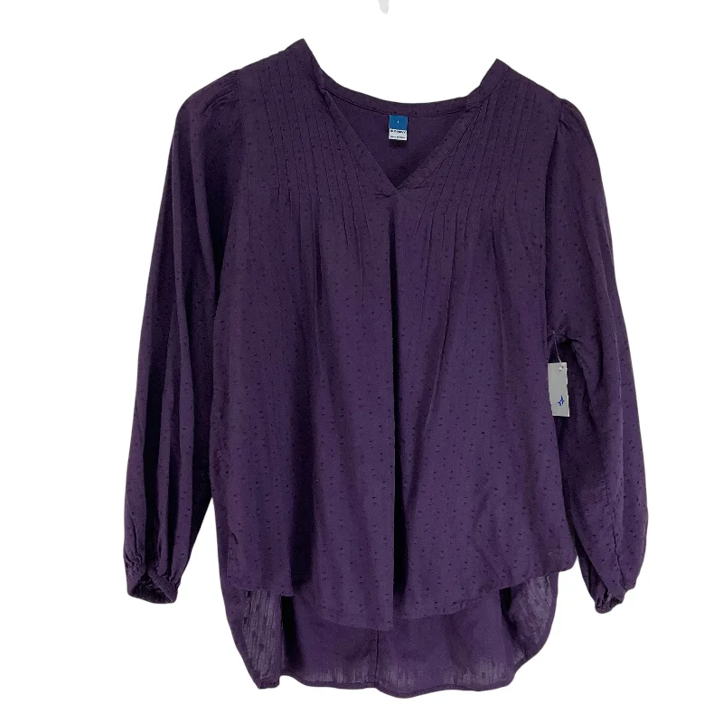 Top Long Sleeve By Old Navy In Purple, Size: S