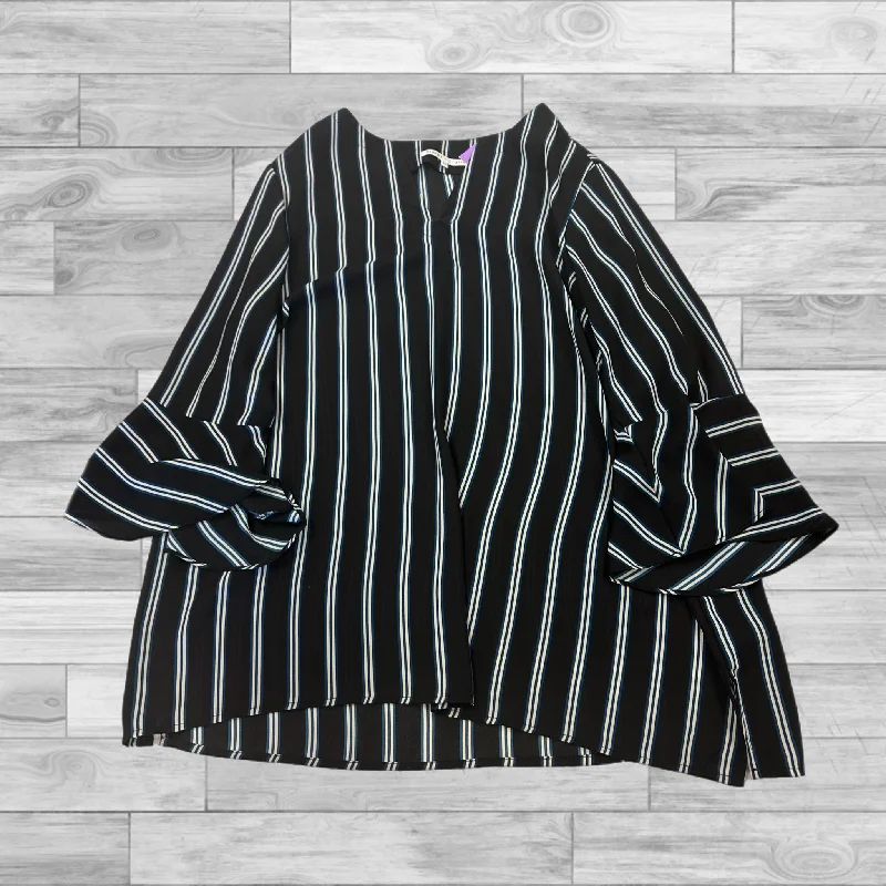 Top Long Sleeve By Violet And Claire In Striped Pattern, Size: 1x