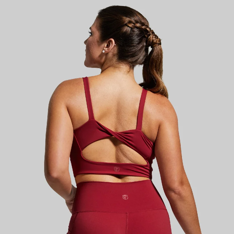 Your Go To Sports Bra (Rhubarb)