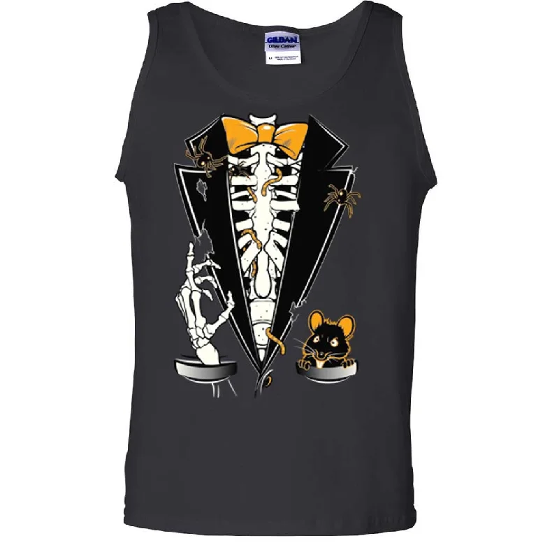 Skeleton Ribcage Tuxedo Asst Colors Tank Top