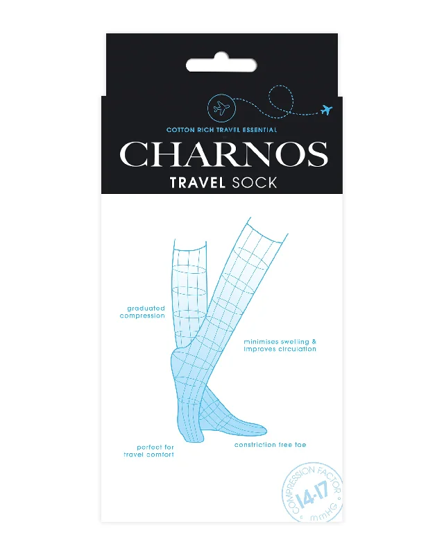 Charnos Cotton Rich Compression Travel Socks Knee Highs