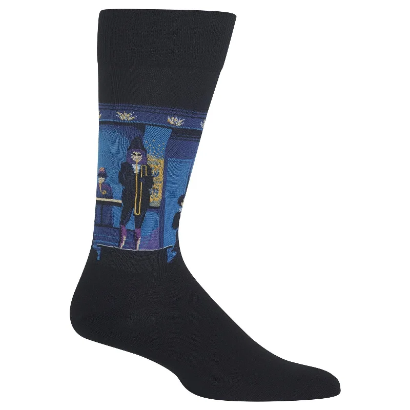 Hot Sox Mens Seurats Circus Sideshow Crew Socks