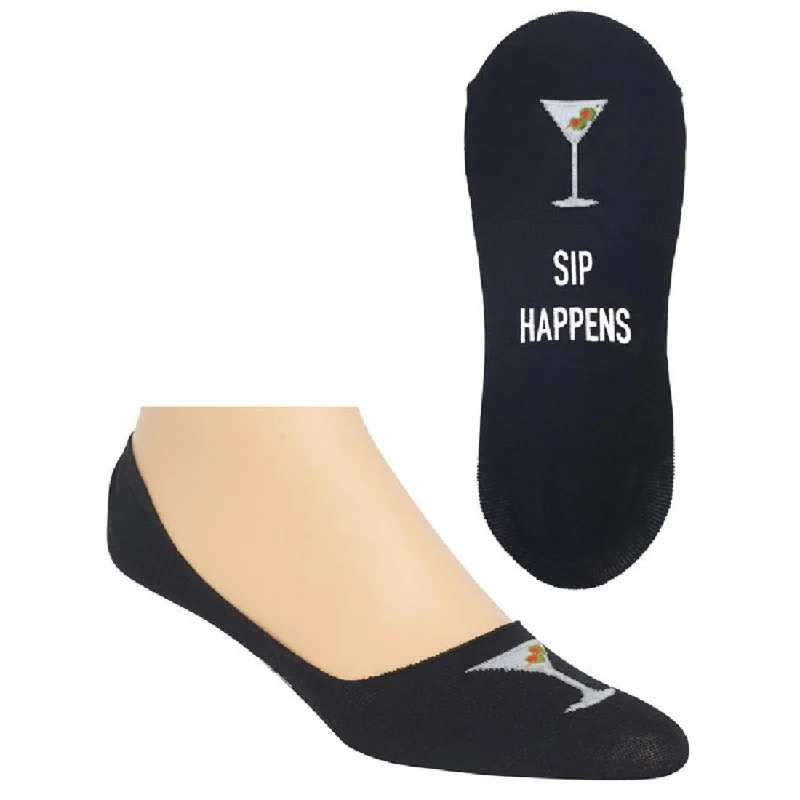 Hot Sox Mens Sip Happens Liner Socks