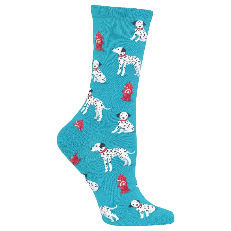 Hot Sox Womens Dalmatian Crew Socks