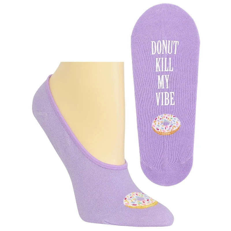 Hot Sox Womens Donut Kill My Vibe Liner Socks