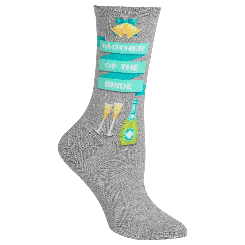 Hot Sox Womens Mother of the Bride Crew Socks