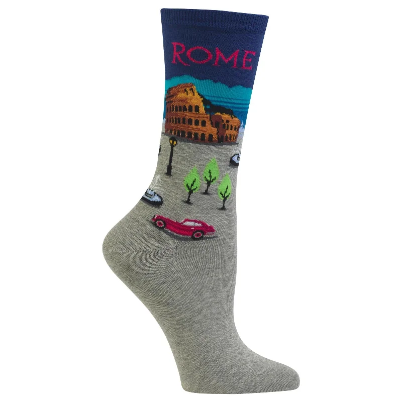 Hot Sox Womens Rome Crew Socks